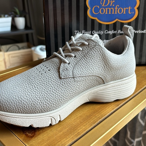 Ruth by Dr comfort GRAY LEATHER OXFORD size 9 WIDE. accommodates orthotics NEW - Picture 4 of 9